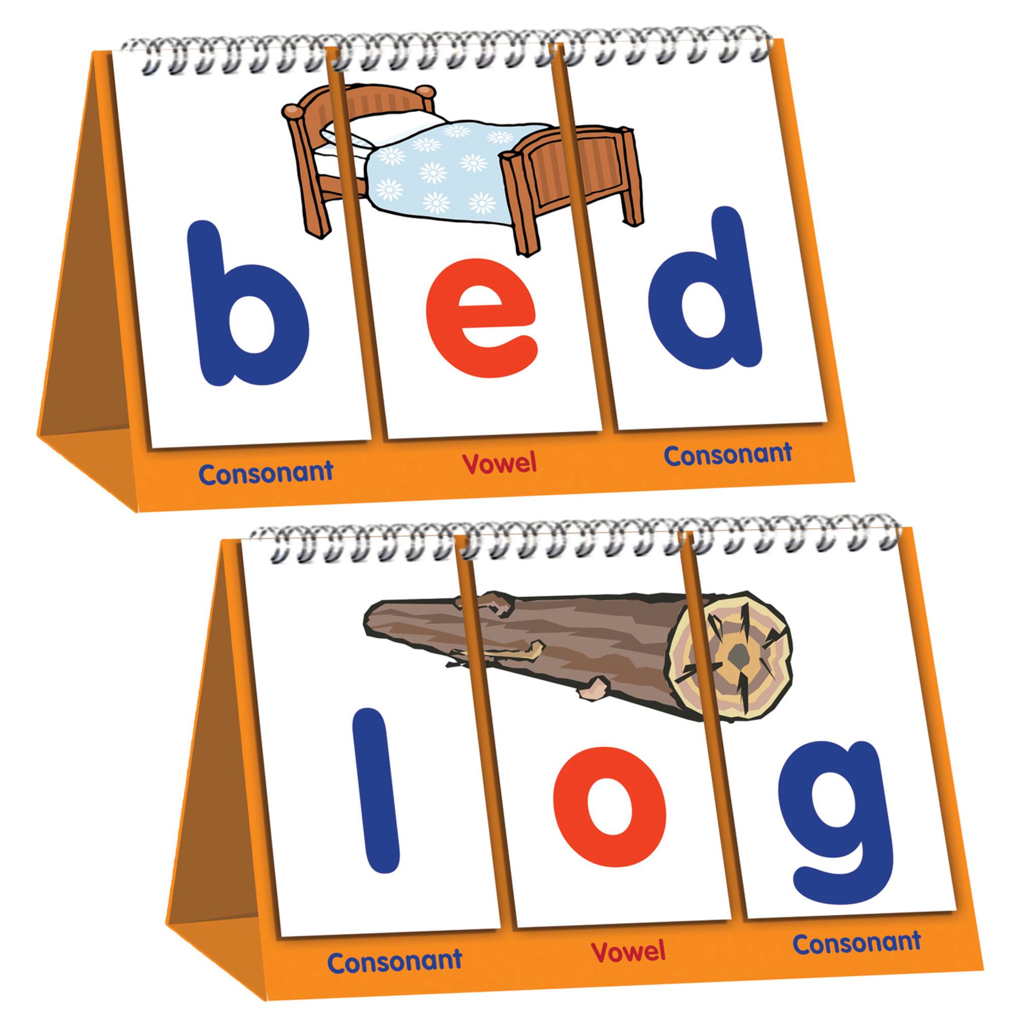 Junior Learning® Double-Sided CVC Flips, 3ct.